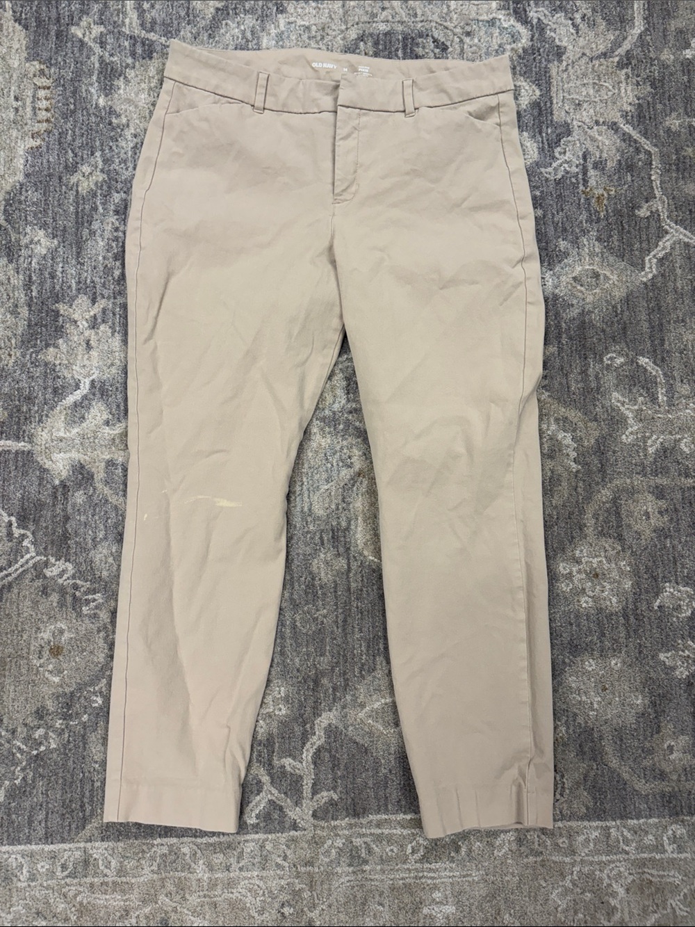 Old Navy Beige Cropped Ankle Pants